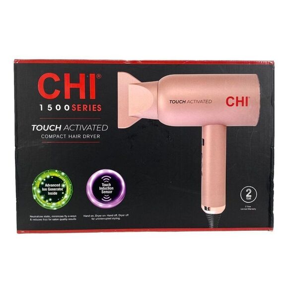 CHI Other - Chi 1500 Series Touch Activated Hair Dryer Pink